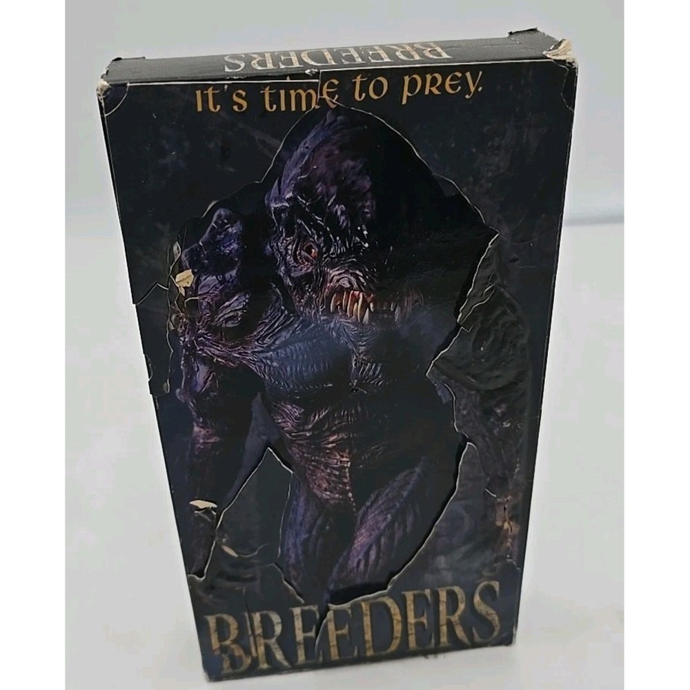 Breeders VHS Tape Movie Horror Sci Fi Creature Feature Original Release